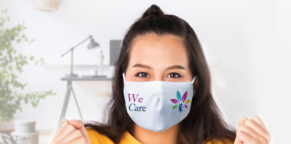 Face of mask online